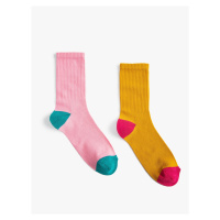 Koton Set of 2 Socks, Color Block
