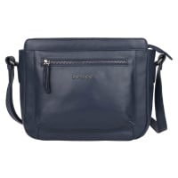 Dámská kožená crossbody kabelka Bellicci Silene - tmavě modrá