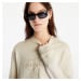 Mikina CALVIN KLEIN JEANS Cropped Embroidered Sweatshirt Classic Beige