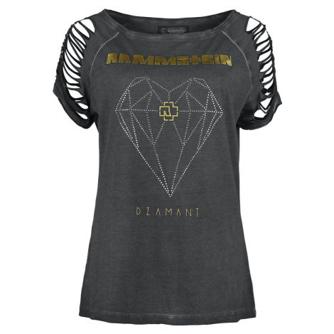 Rammstein Diamant Dámské tričko tmavě šedá