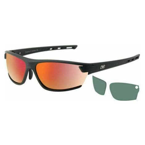 Dirty Dog Evolve X2 58083 Satin Black/Grey/Red Fusion Mirror Polarized