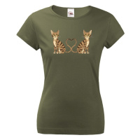 Dámské triko pro milovníky koček - skvělé triko na narozeniny