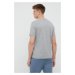 Bavlněné tričko Rossignol šedá barva, s aplikací