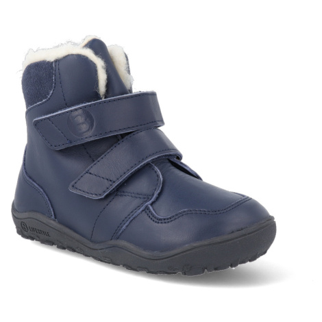 Barefoot dětské zimní boty bLIFESTYLE - Gibbon BIO TEX wool marine modré