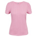 Růžové dámské tričko s ozdobnými detaily ORSAY