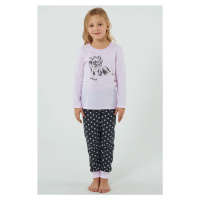 Dívčí pyžamo Italian Fashion 140H Dog - bavlna Světle růžová