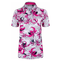 Kjus Womens Enya Printed Polo S/S Magenta/Alloy