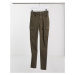 Noisy May high waisted jeans with cargo pockets in khaki-Green