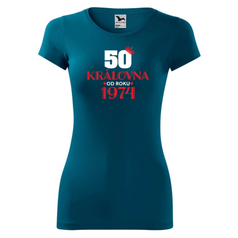 DOBRÝ TRIKO Dámské tričko 50 let královna