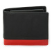 Černočervená pánská kožená peněženka Makenna Arwel