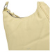 Pohodová dámská koženková kabelka přes rameno Edula, žlutá