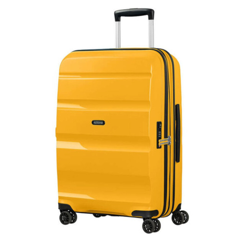 American Tourister Skořepinový cestovní kufr Bon Air DLX M EXP 66/73 l - žlutá