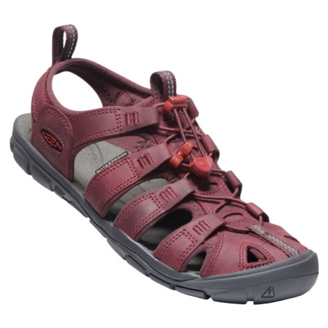 Keen CLEARWATER CNX LEATHER WOMEN wine/red dahlia