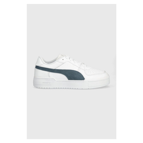 Kožené sneakers boty Puma CA Pro Suede FS bílá barva, 387327.04-white