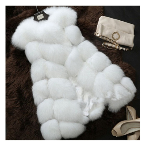 Prošívaná chlupatá vesta kožich dámský A.Zado.Rin