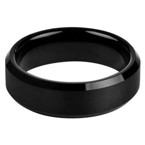 Troli Černý ocelový prsten