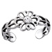 OLIVIE Stříbrný květinový prsten na nohu 4007