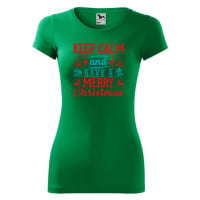 DOBRÝ TRIKO Dámské tričko Keep calm Christmas