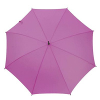 Derby Hit Long Automatik - dámský holový vystřelovací deštník, růžová, plná barva