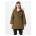 GAP Zimní parka khaki / bílá