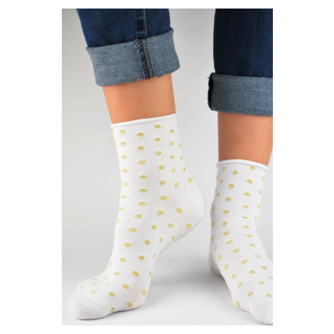 Dámské ponožky Noviti SB024 Bílá