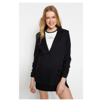 Trendyol Black Regular Blazer Jacket with Woven Lining