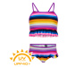 COLOR KIDS-Bikini w. frills UPF 40+ Purple Cactus barevná