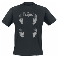 The Beatles Shadow Faces Tričko černá