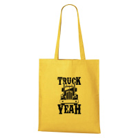 DOBRÝ TRIKO Bavlněná taška s potiskem Truck yeah Barva: Žlutá
