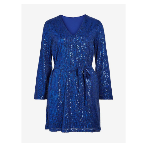 Modré dámské šaty VILA Viglitas Deep