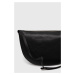 Kožená kabelka Coccinelle černá barva