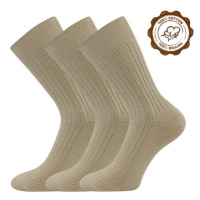 Lonka Zebran Pánské bavlněné ponožky - 3 páry BM000003918600101118 béžová