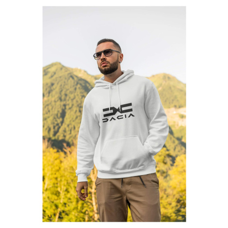 Pánská mikina s logem Dacia Barva: Bíla