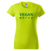 DOBRÝ TRIKO Dámské tričko s potiskem Vegan symboly Barva: Limetková