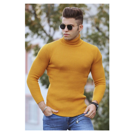 Madmext Turtleneck Mustard Sweater