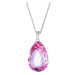 Preciosa Stříbrný náhrdelník s krystalem Iris 6078 69 (řetízek, přívěsek)