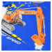 Chlapecké tričko - KUGO TM9201C, modrá/ oranžový bagr Barva: Modrá