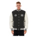 Mass Denim Athletic Baseball Jacket dark heather grey