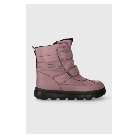 Dětské zimní boty Geox J36HWD 0FU54 J WILLABOOM B A růžová barva