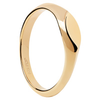 PDPAOLA Minimalistický pozlacený prsten Duke Vanilla AN01-A54