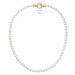Perlový náhrdelník z pravých říčních perel bílý 22001.1 Au plating