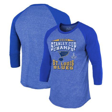 St. Louis Blues pánské tričko s dlouhým rukávem 2019 Stanley Cup Champions The City Never Sleeps Majestic