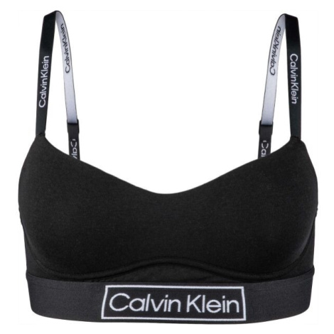 Calvin Klein REIMAGINED HERITAGE-LGHT LINED BRALETTE Dámská podprsenka, černá, velikost
