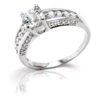 Modesi Luxusní stříbrný prsten Q16851-1L 58 mm