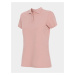 4F H4L22-TSD355 LIGHT PINK Dámské polo tričko US H4L22-TSD355 LIGHT PINK