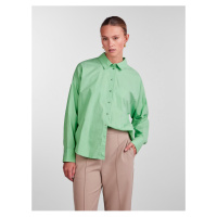 Světle zelená dámská košile Pieces Tanne - Dámské