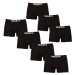 7PACK pánské boxerky Nedeto černé (7NB001b)