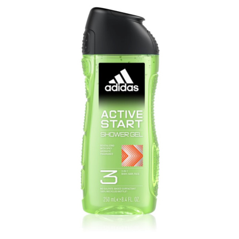 Adidas 3 Active Start sprchový gel pro muže 250 ml