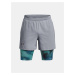 Šedé sportovní kraťasy Under Armour UA LAUNCH 5'' 2-IN-1 SHORT