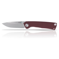 Zavírací nůž Z200 G10 Liner Lock ANV® - barva rukojeti: červená, šedá čepel - Stone wash